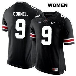 Women's NCAA Ohio State Buckeyes Jashon Cornell #9 College Stitched Authentic Nike White Number Black Football Jersey FO20G11MJ